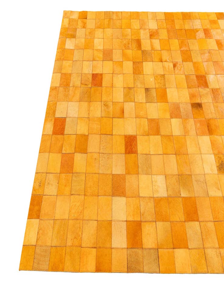 Detail image of  5' 2 x 8' Cowhide Stocks Rug