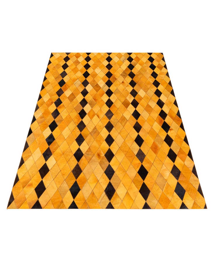 Detail image of  5' 1 x 8' Cowhide Stocks Rug