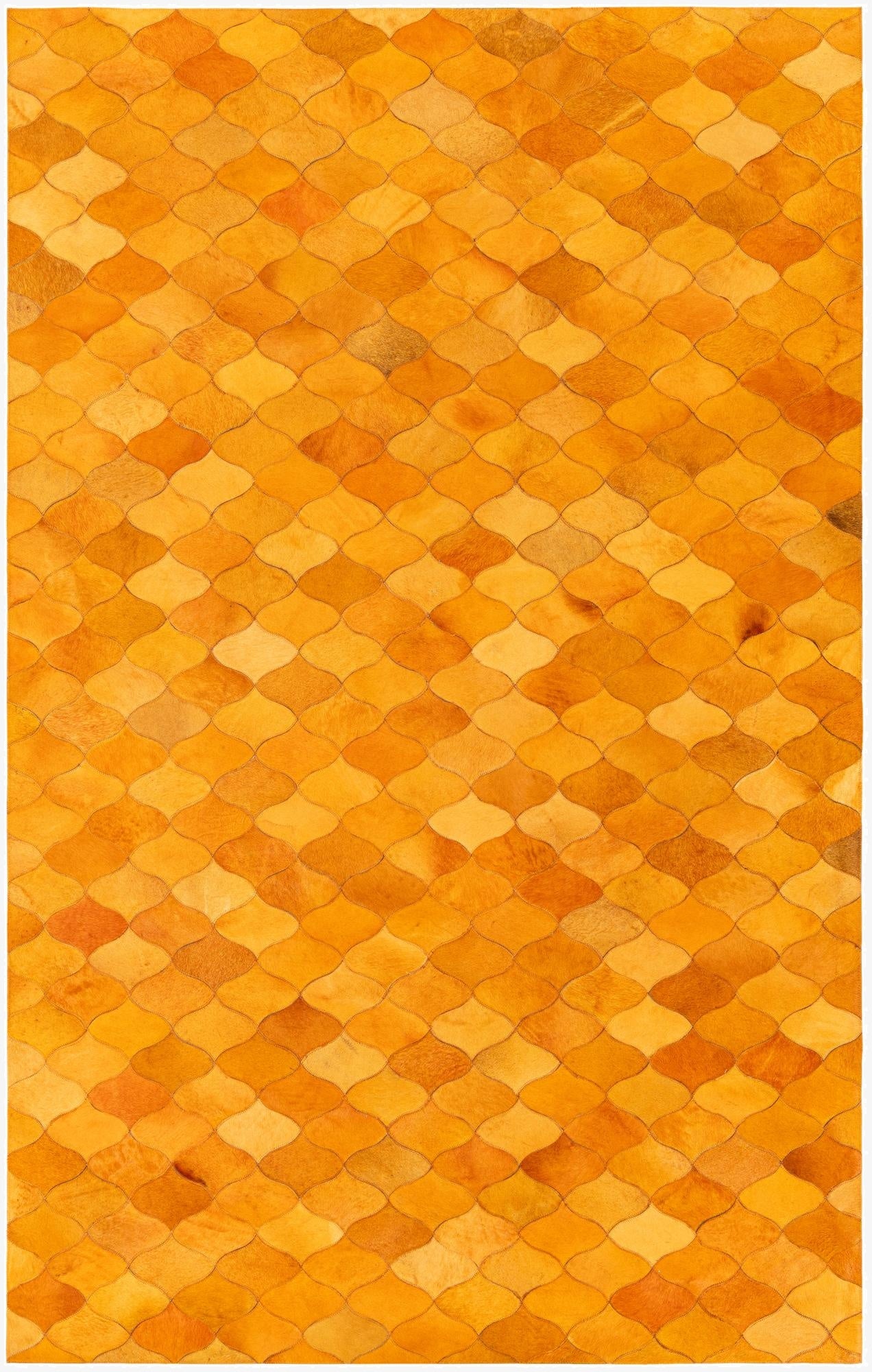  5' 1 x 8' Cowhide Stocks Rug