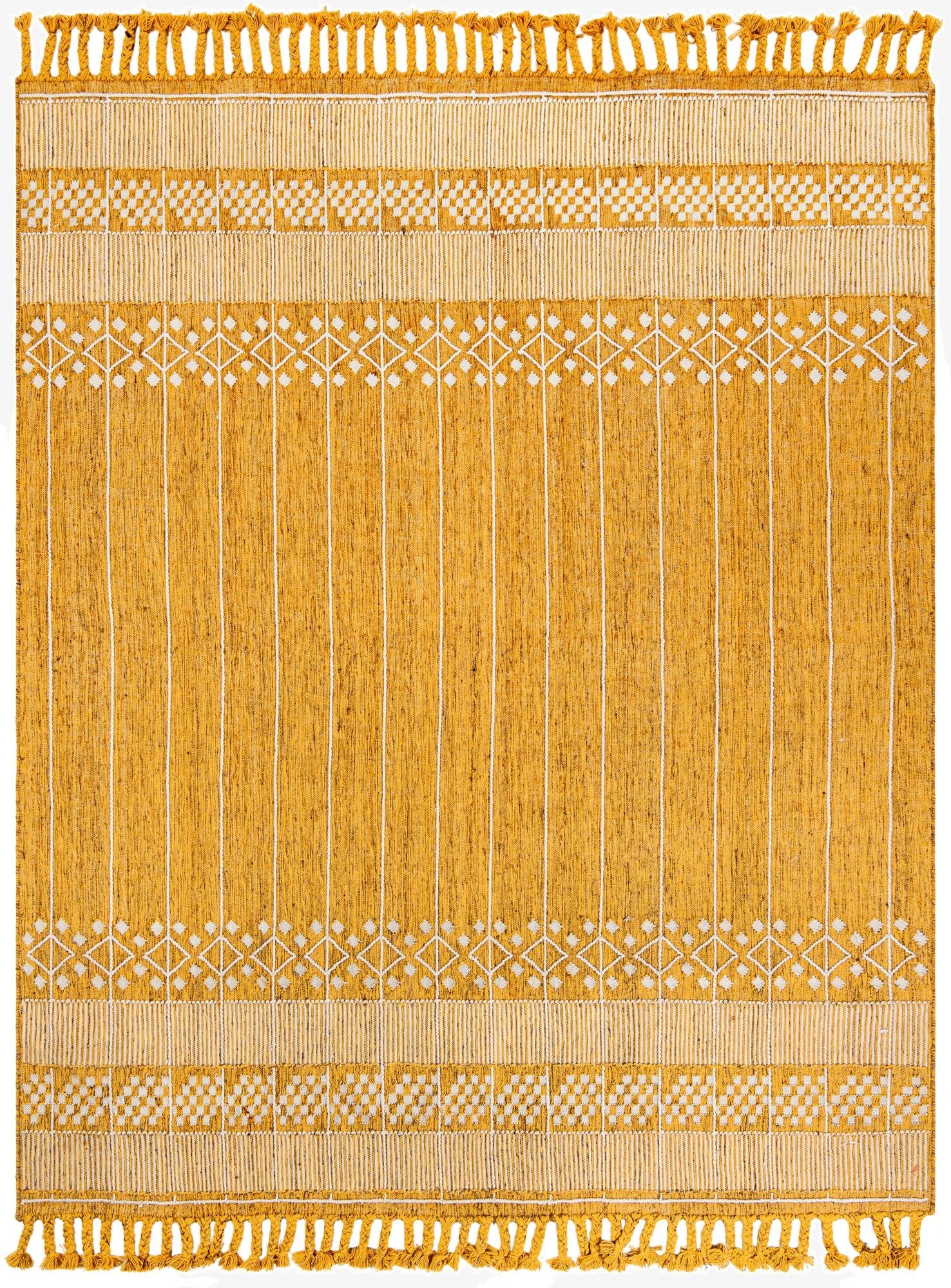  7' 10 x 10'  Washable Eco Bohemian Indoor / Outdoor Rug