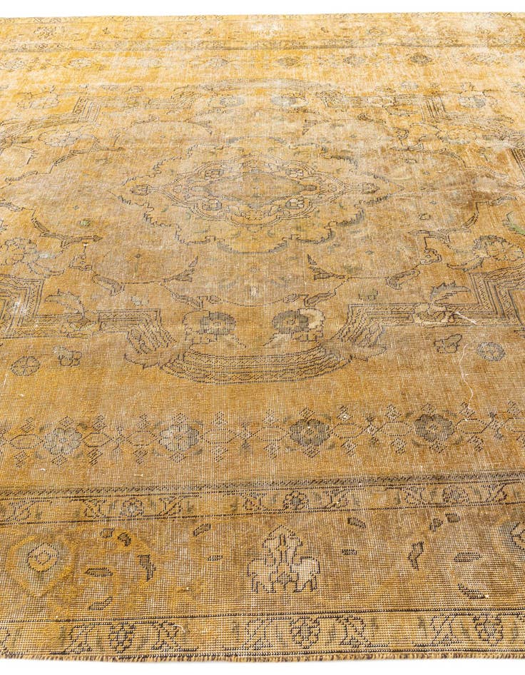 Detail image of  9' 2 x 12' 5  Hand Knotted Ultra Vintage Persian Wool Rug