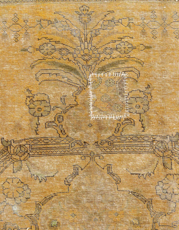 Detail image of  9' 2 x 12' 5  Hand Knotted Ultra Vintage Persian Wool Rug