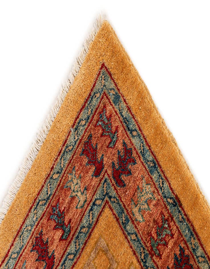 Detail image of  3' 4 x 5'  Hand Knotted Ziegler Wool Rug