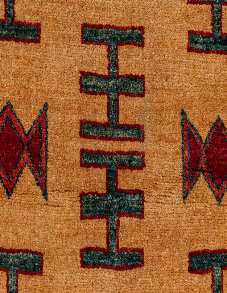 Detail image of  3' 4 x 5'  Hand Knotted Ziegler Wool Rug
