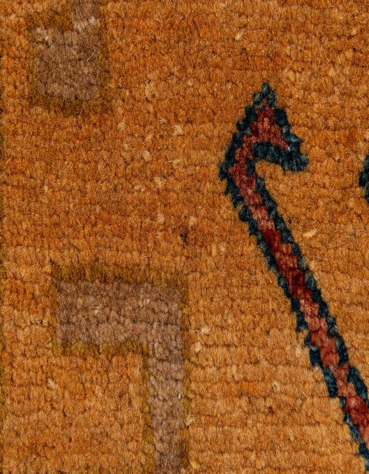 Detail image of  3' 4 x 5'  Hand Knotted Ziegler Wool Rug