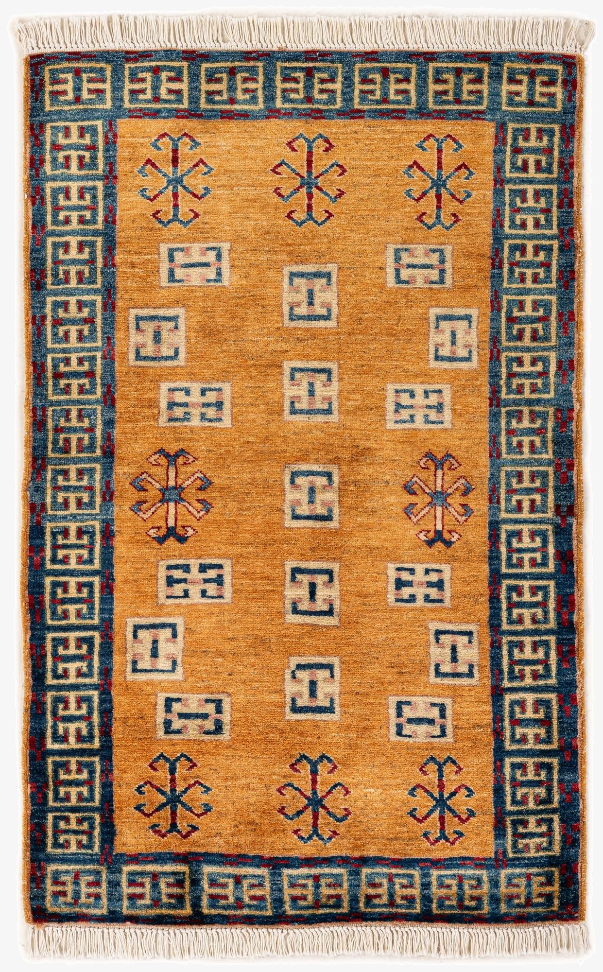  2' 7 x 4' 1  Hand Knotted Ziegler Wool Rug