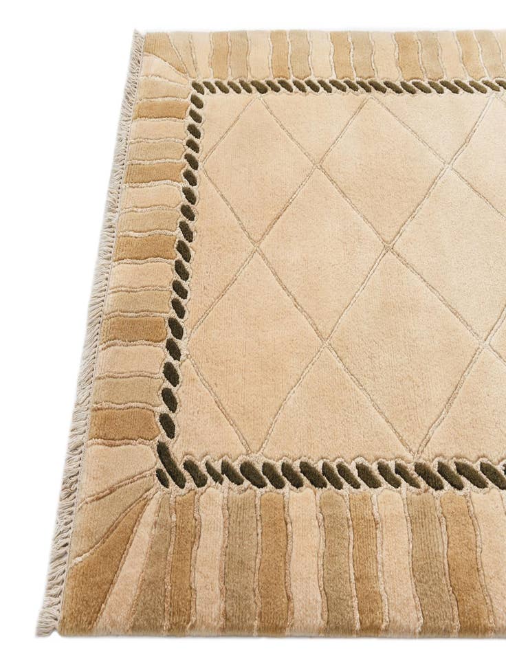 Detail image of  3' 5 x 13' 3  Hand Knotted Darya Wool Runner Rug