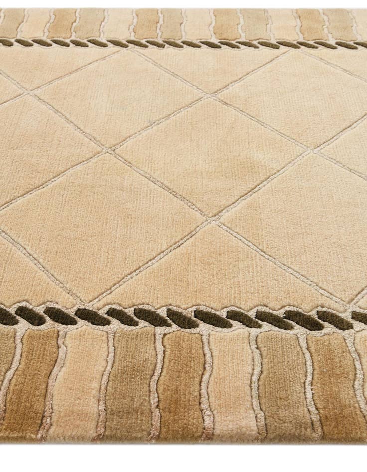 Detail image of  3' 5 x 13' 3  Hand Knotted Darya Wool Runner Rug