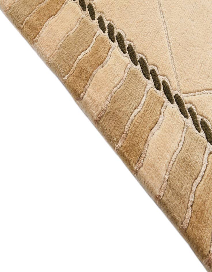 Detail image of  3' 5 x 13' 3  Hand Knotted Darya Wool Runner Rug