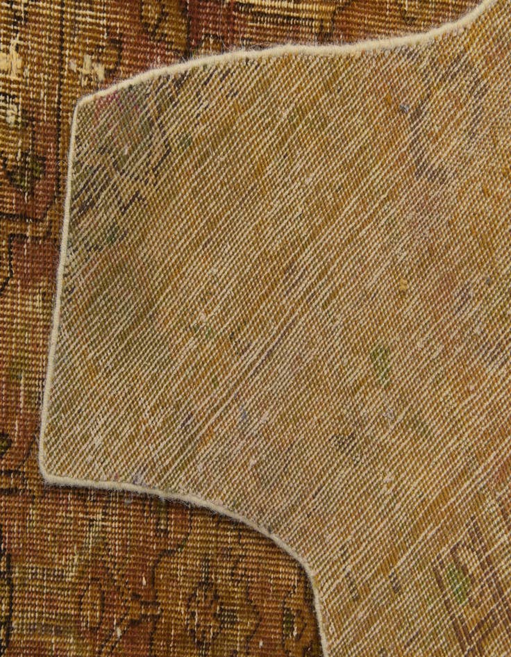 Detail image of  5' 10 x 6' 3  Hand Knotted Ultra Vintage Persian Wool Square Rug