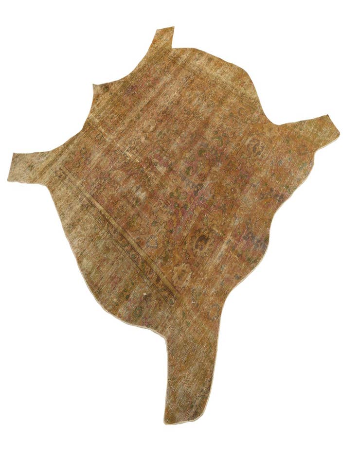 Detail image of  5' 10 x 6' 3  Hand Knotted Ultra Vintage Persian Wool Square Rug