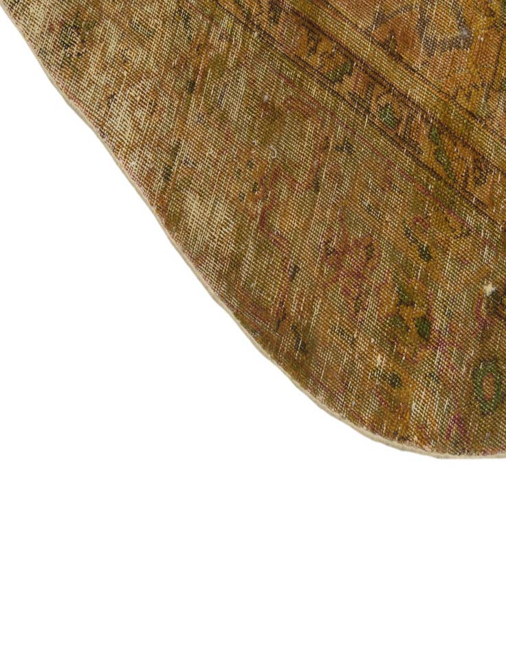 Detail image of  5' 10 x 6' 3  Hand Knotted Ultra Vintage Persian Wool Square Rug