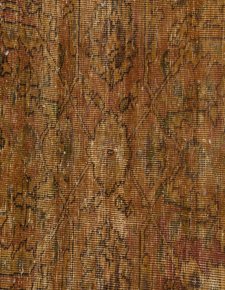 Detail image of  5' 10 x 6' 3  Hand Knotted Ultra Vintage Persian Wool Square Rug