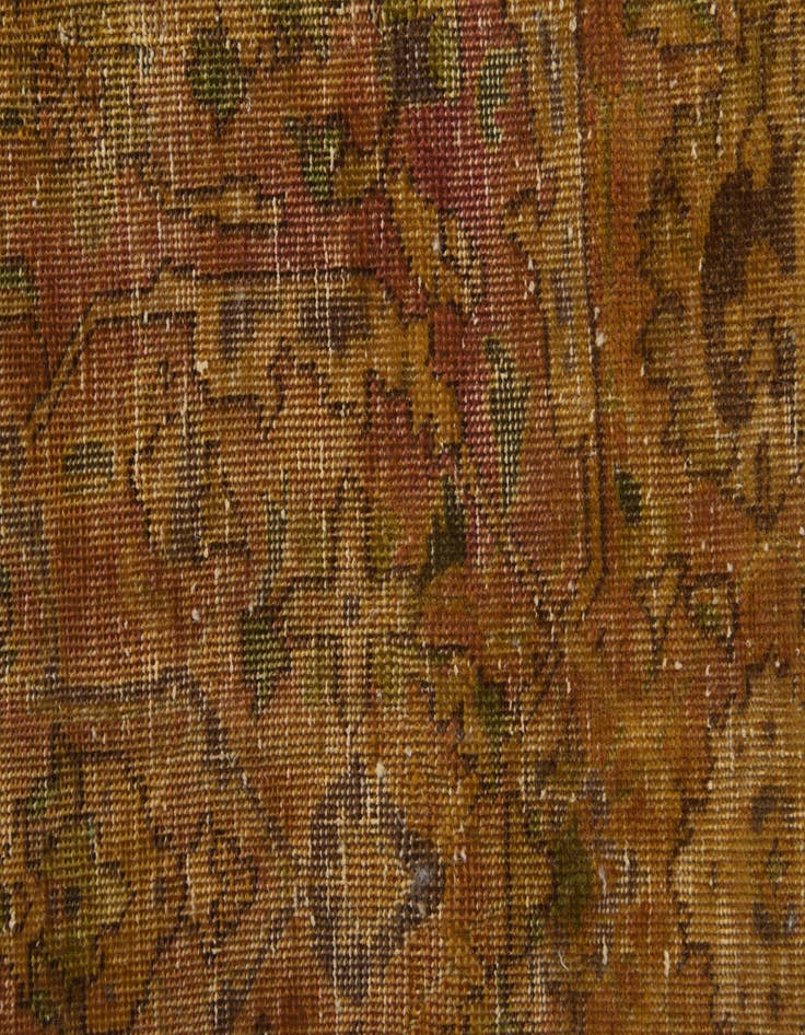 Detail image of  5' 10 x 6' 3  Hand Knotted Ultra Vintage Persian Wool Square Rug