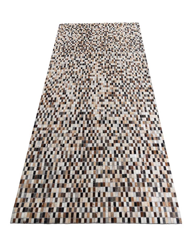 Detail image of  8' 1 x 9' 9 Cowhide Leather Rug