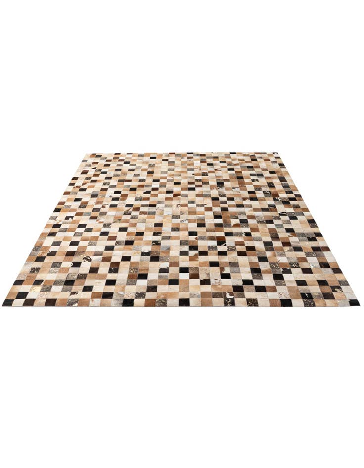 Detail image of  8' 2 x 9' 10 Cowhide - Patchwork Rug