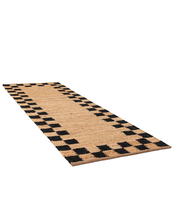 Detail image of  2' 7 x 8'  Hand Woven Laurel Handwoven Jute Runner Rug