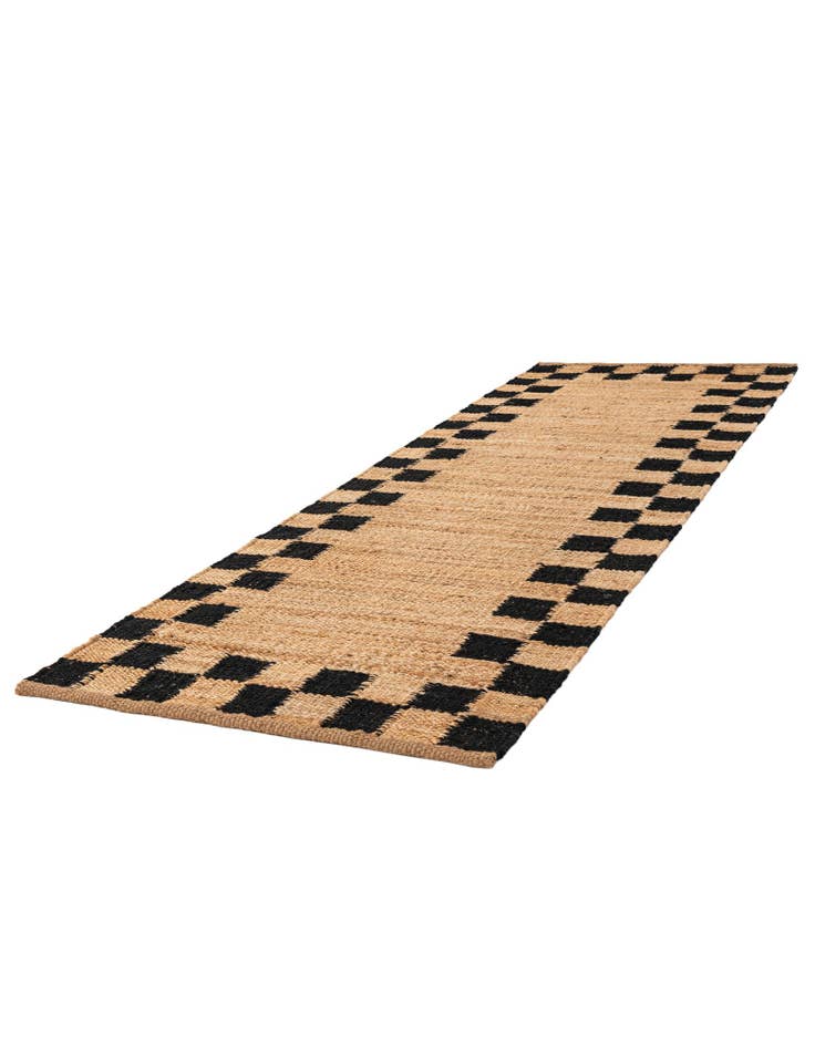 Detail image of  2' 7 x 8'  Hand Woven Laurel Handwoven Jute Runner Rug