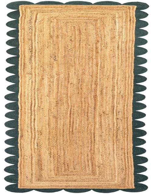 Primary image  3' 3 x 14' 1  Hand Scallop Braided Jute Runner Rug