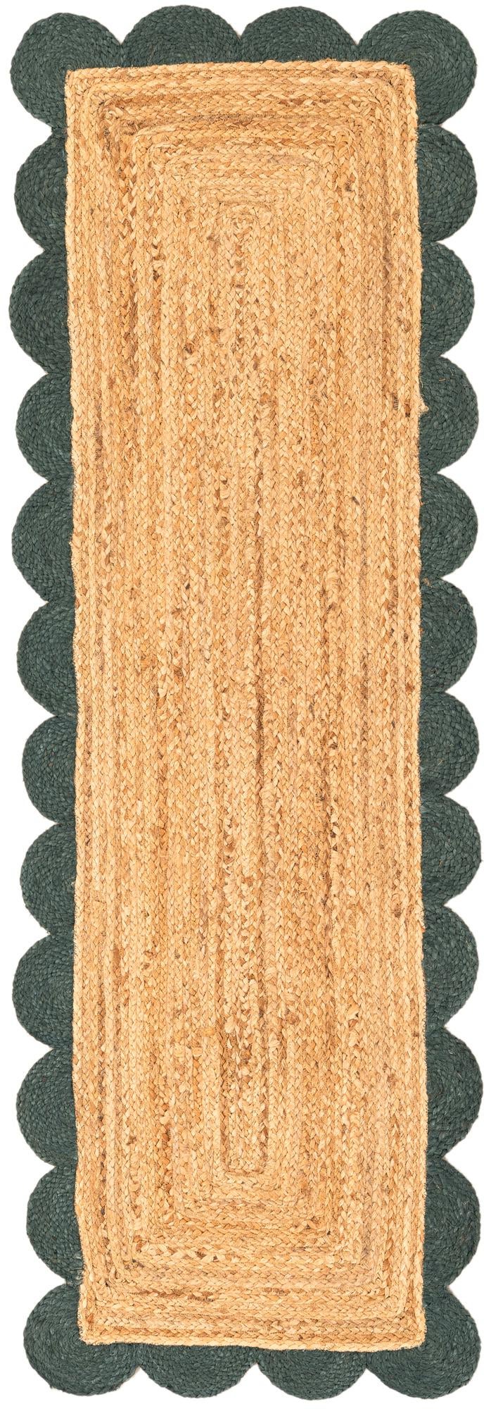 Rug Natural and Green Swatch link