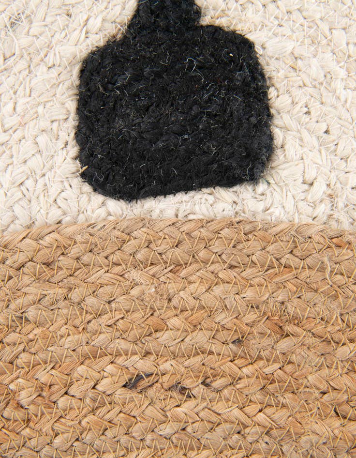 Detail image of  7' 10 x 7' 10 Kids Braided Jute Round Rug