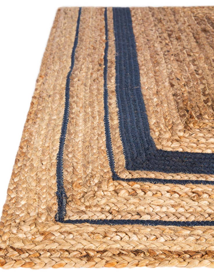 Detail image of  6' 1 x 9'  Hand Braided Jute Rug