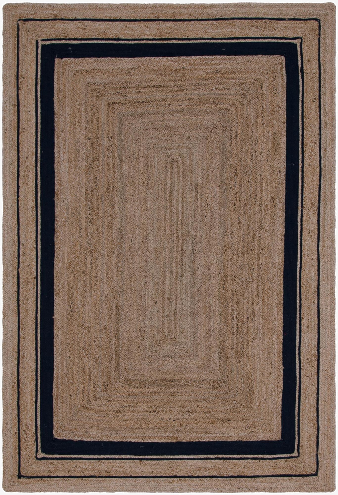  6' 1 x 9'  Hand Braided Jute Rug