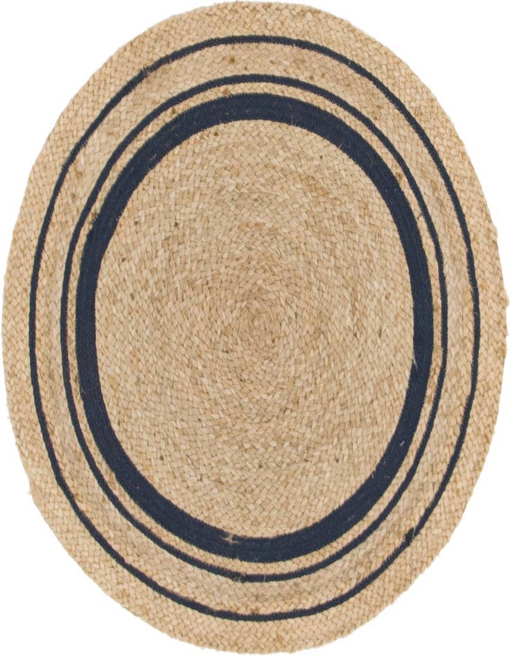 Detail image of  3' 3 x 3' 3  Hand Braided Jute Round Rug