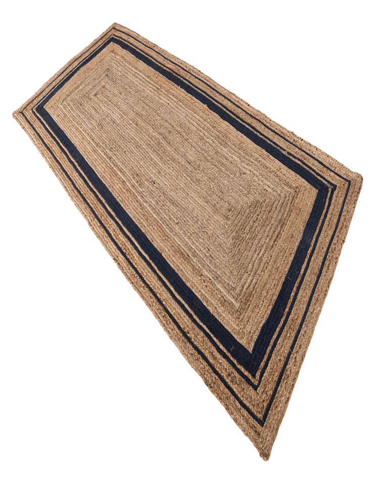 Detail image of  4' 3 x 9' 1  Hand Braided Jute Runner Rug