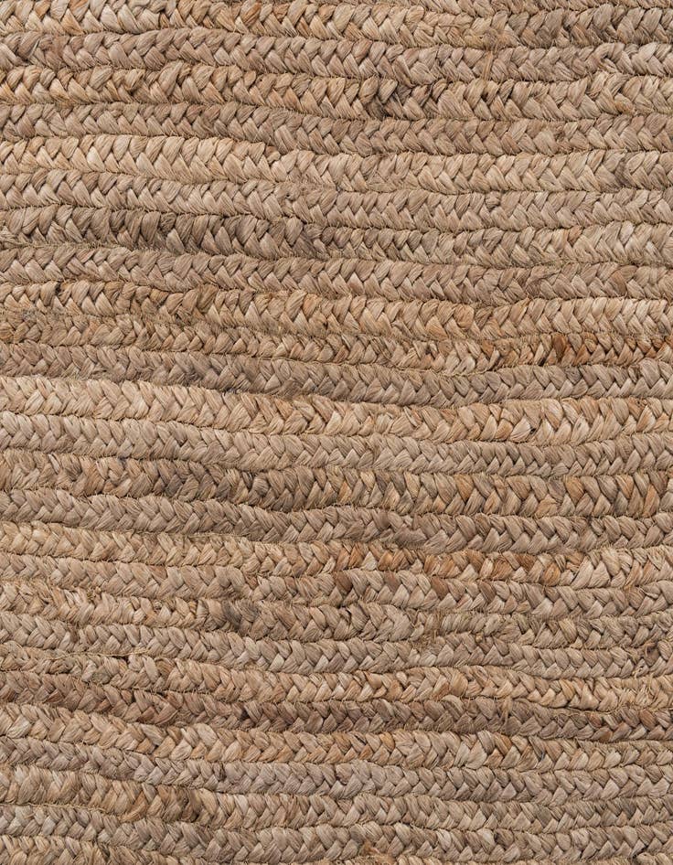 Detail image of  4' 3 x 9' 1  Hand Braided Jute Runner Rug
