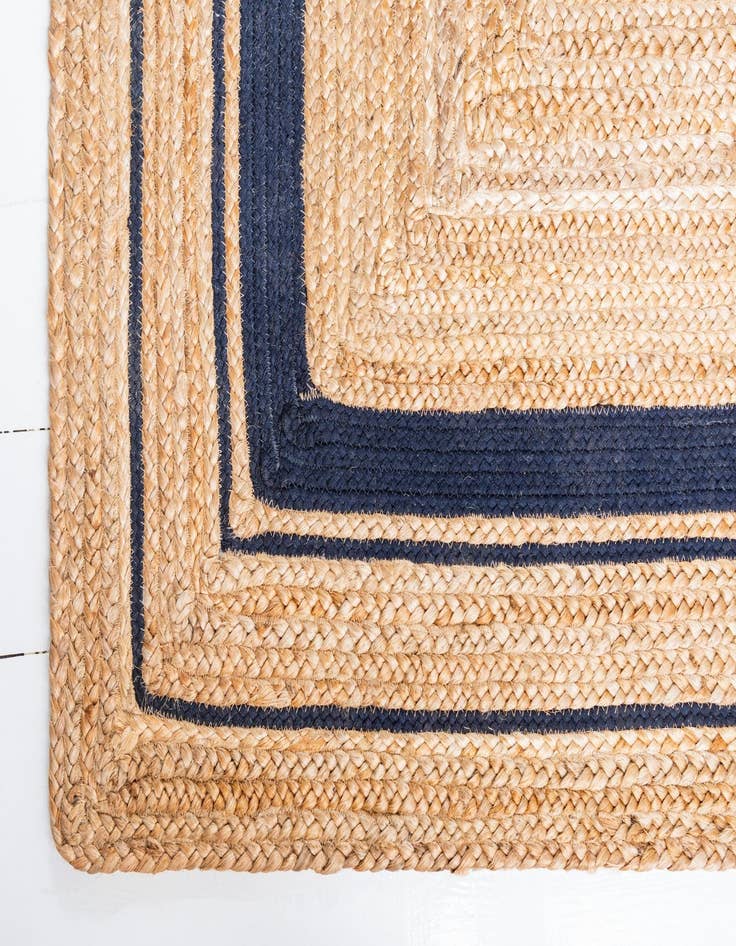 Detail image of  2' 6 x 6' 1  Hand Braided Jute Runner Rug