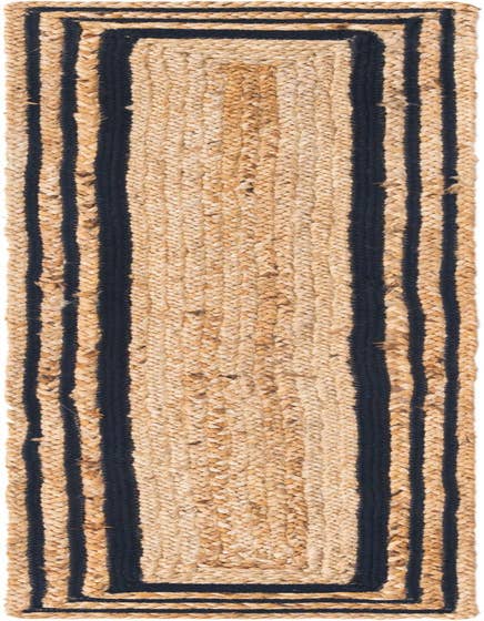Detail image of  1' 2 x 6' 1  Hand Braided Jute Table Runner Rug