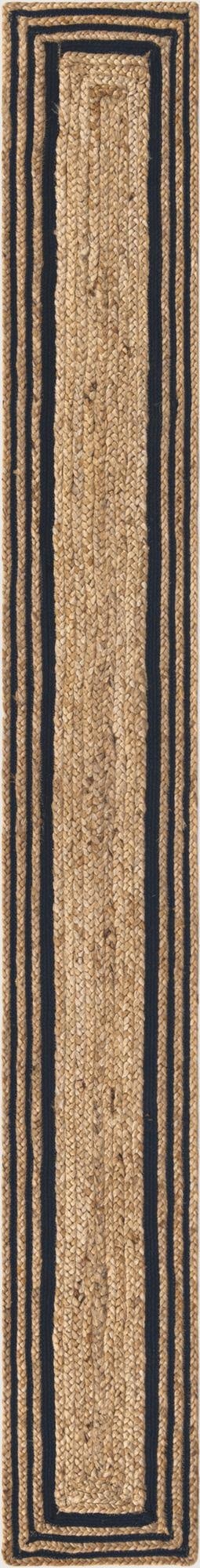  1' 2 x 10'  Hand Braided Jute Table Runner Rug