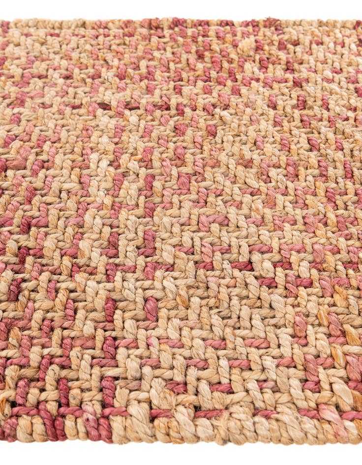Detail image of  2' 1 x 3' 1  Hand Braided Jute Rug