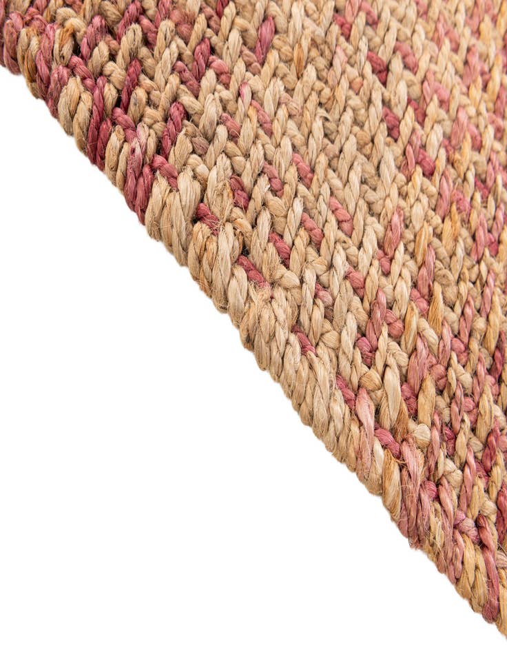 Detail image of  2' 1 x 3' 1  Hand Braided Jute Rug