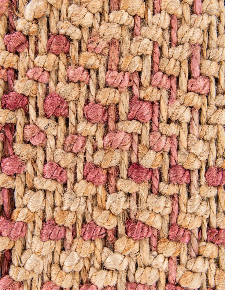 Detail image of  2' 1 x 3' 1  Hand Braided Jute Rug