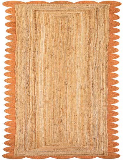 Primary image  3' 3 x 16' 1  Hand Scallop Braided Jute Runner Rug