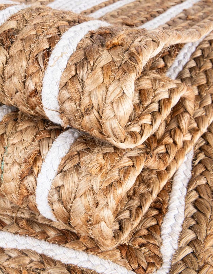 Detail image of  8' x 10'  Hand Braided Jute Rug