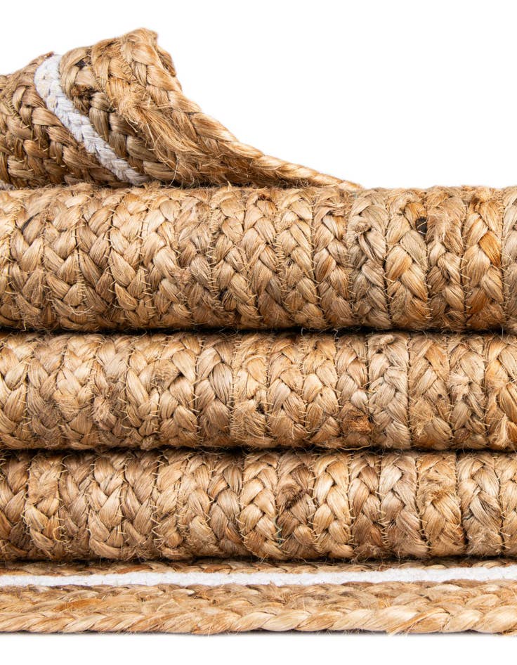 Detail image of  8' x 10'  Hand Braided Jute Rug