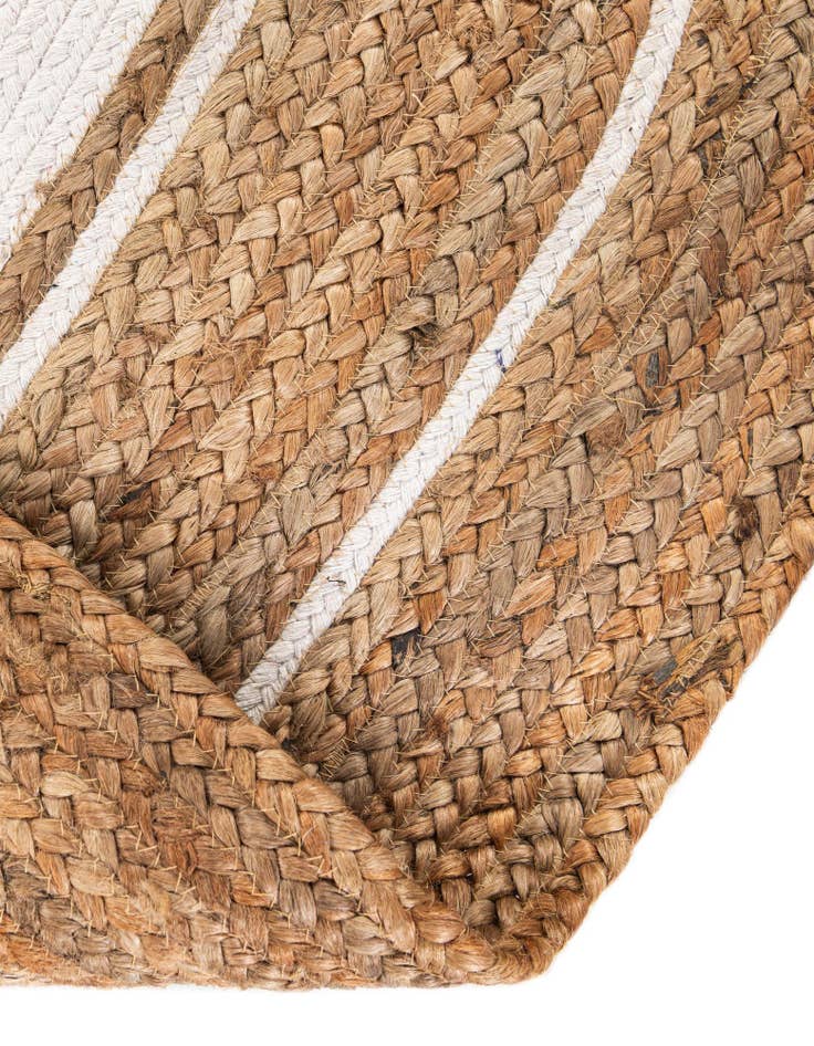 Detail image of  8' x 8'  Hand Braided Jute Round Rug