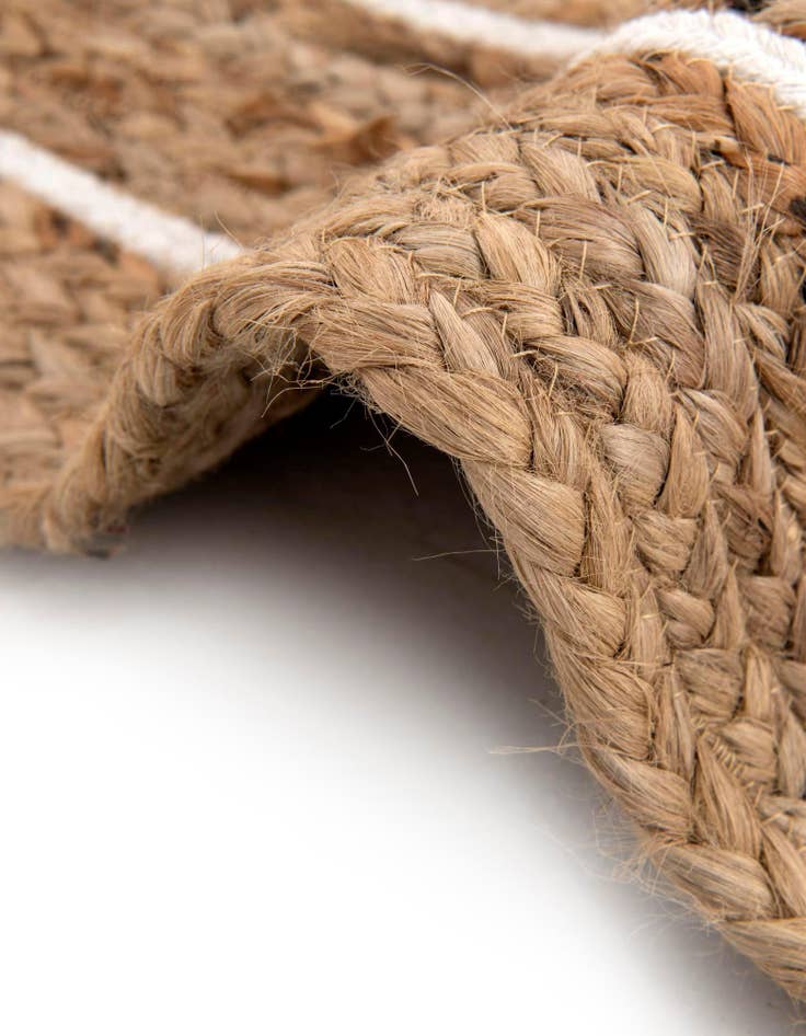 Detail image of  8' x 8'  Hand Braided Jute Round Rug