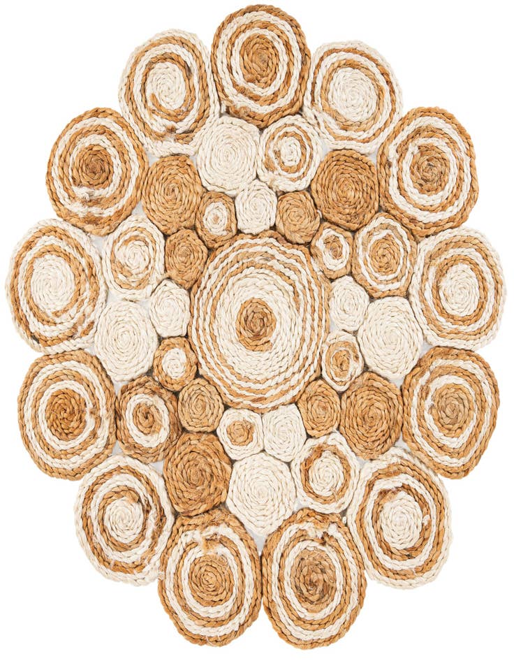 Detail image of  2' x 2'  Hand Braided Jute Round Rug