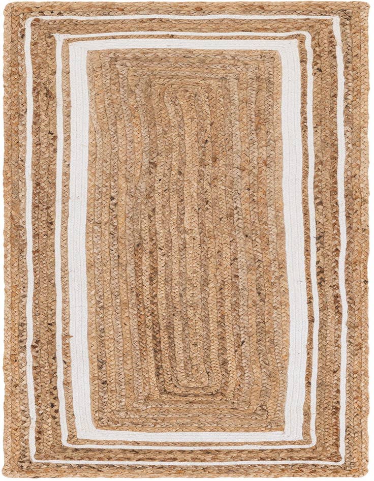 Detail image of 2' 6 x 6' 1 Handmade Braided Jute Runner Rug