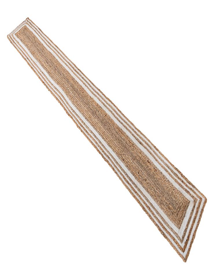 Detail image of  1' 2 x 10'  Hand Braided Jute Table Runner Rug