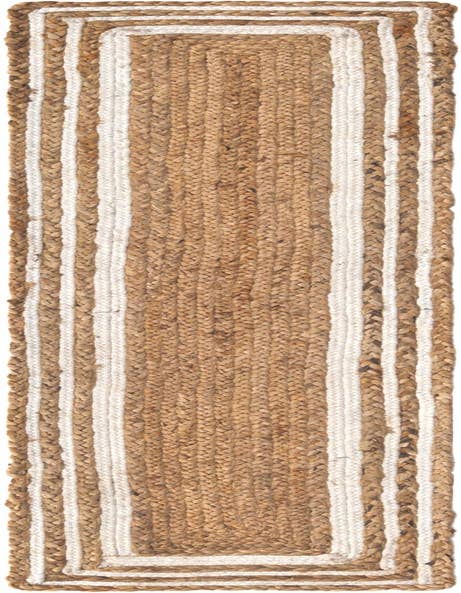 Detail image of  1' 2 x 6' 1  Hand Braided Jute Table Runner Rug
