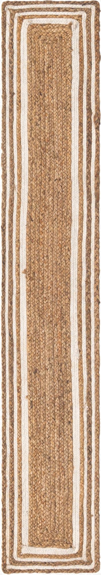  1' 2 x 8'  Hand Braided Jute Table Runner Rug