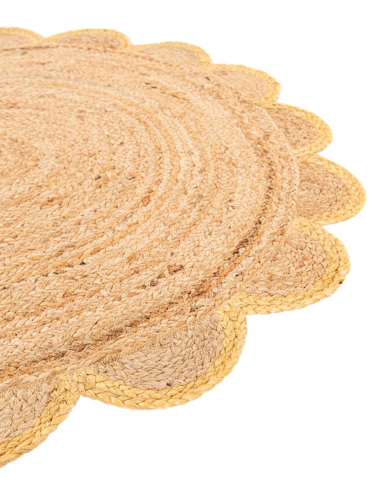 Detail image of  3' x 3'  Hand Braided Jute Round Rug