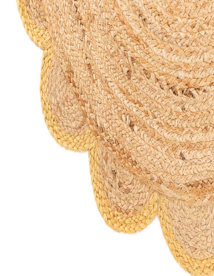 Detail image of  3' x 3'  Hand Braided Jute Round Rug