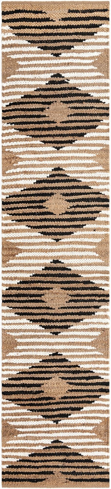  2' 7 x 12'  Hand Woven Chindi Jute Runner Rug