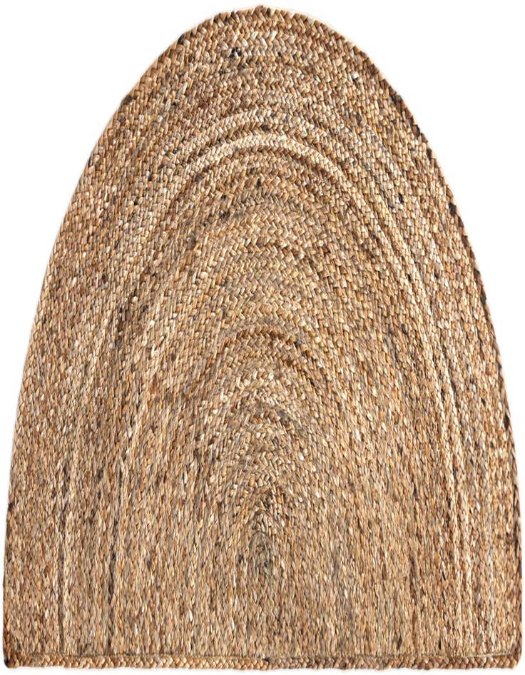 Detail image of  2' 2 x 3' 7  Hand Braided Jute Hearth Rug